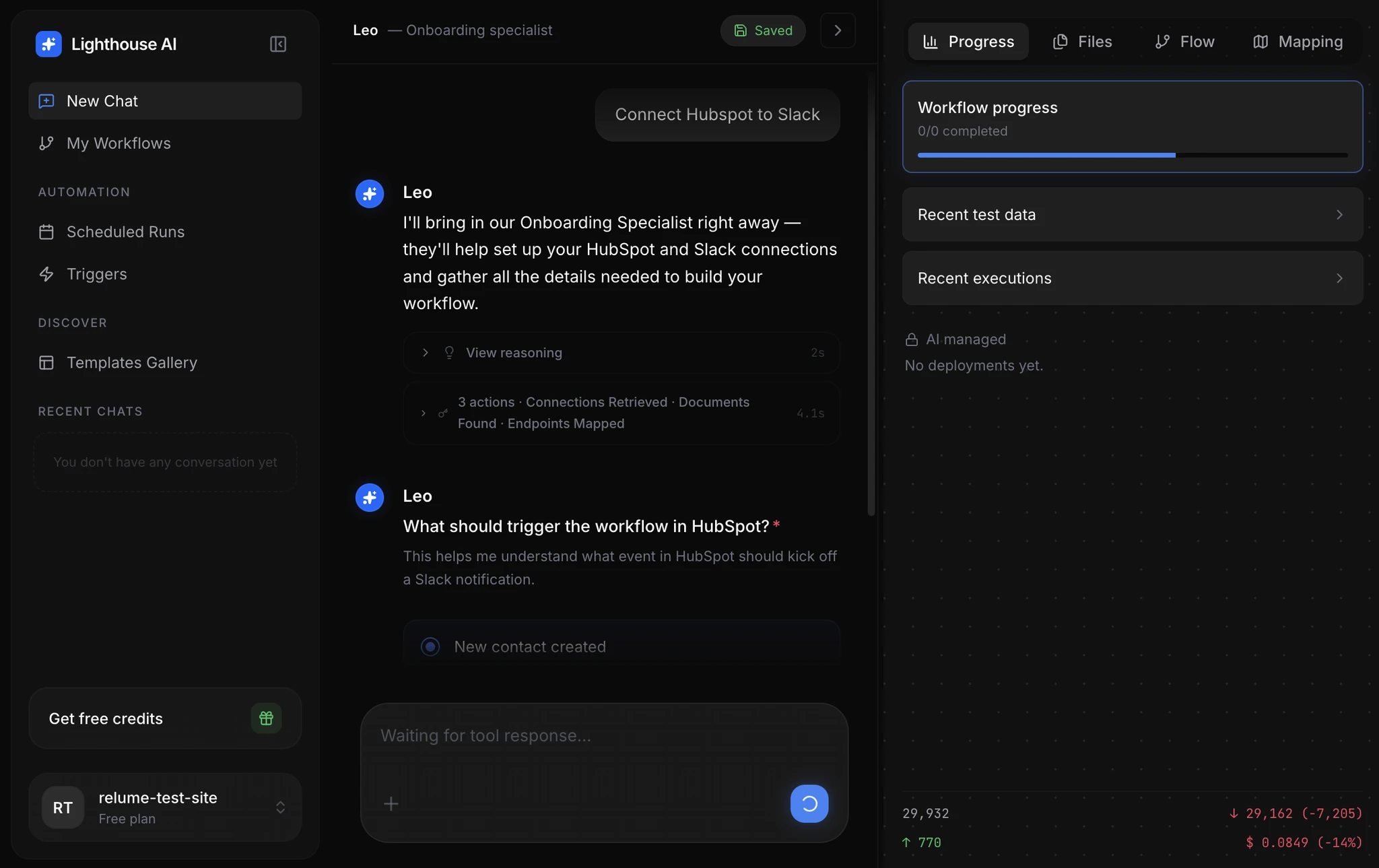 Lighthouse AI app interface preview